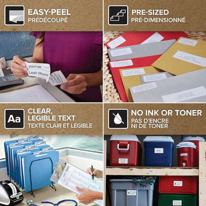 DYMO Authentic LabelWriter Return Address Labels | 25 Mm X 54 Mm | Self-Adhesive | 12 Rolls of 500 Easy-Peel Labels (6,000 Count) | LabelWriter Label Makers | Made in Europe