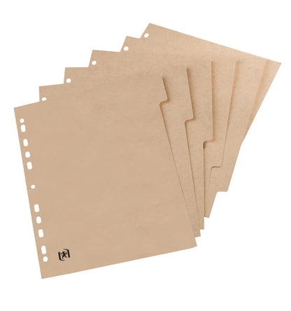 Elba Touareg Suspension File Cardboard Brown 6pièce Divider – Divider (Brown (S), Cardboard, A4, 210 mm x 297 mm 120 g