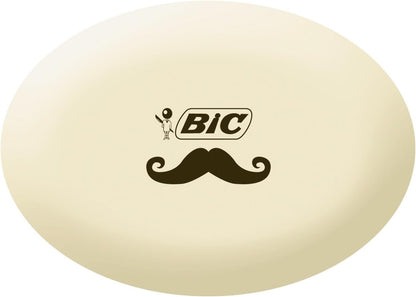 BIC Eraser Mini Fun, Synthetic Rubber 2 Designs, Blister A 3 pcs, White