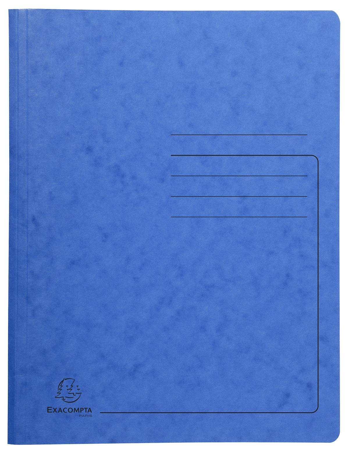 Exacompta - Ref 240222E - Heavyweight Mottled Pressboard Spring Folder - Suitable for A4 Documents, 355gsm Mottled Pressboard, Holds Approx. 300 Sheets - Blue blue Pack of 1 Successor model | spiral stapler
