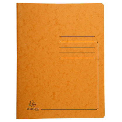 Exacompta - Ref 240224E - Heavyweight Mottled Pressboard Spring Folder - Suitable for A4 Documents, 355gsm Mottled Pressboard, Holds Approx. 300 Sheets - Orange orange Pack of 1 Successor model | spiral stapler