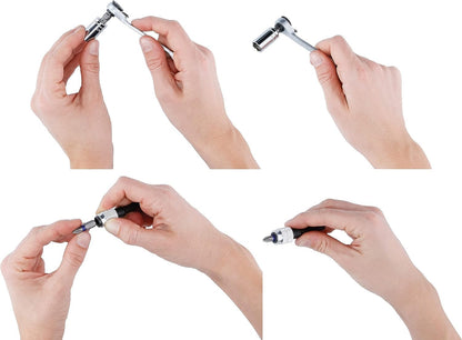 Bosch 27pc.Screwdriver Bit and Ratchet Set (PH-, PZ-, Hex-, T-, S-Bit, Accessories Drill and Screwdriver