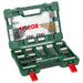 Bosch 91 pcs. Titanium Drill and Screwdriver Bit Set V-Line (for Wood, Masonry and Metal, Including Ratchet Screwdriver and Magnetic Rod, Accessories Drills and Screwdrivers