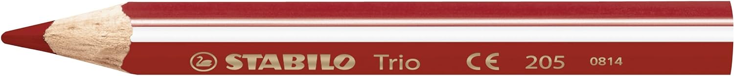 Dreikant-Buntstift - STABILO Trio dick kurz - 12er Pack - mit 12 verschiedenen Farben