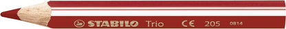 Dreikant-Buntstift - STABILO Trio dick kurz - 12er Pack - mit 12 verschiedenen Farben