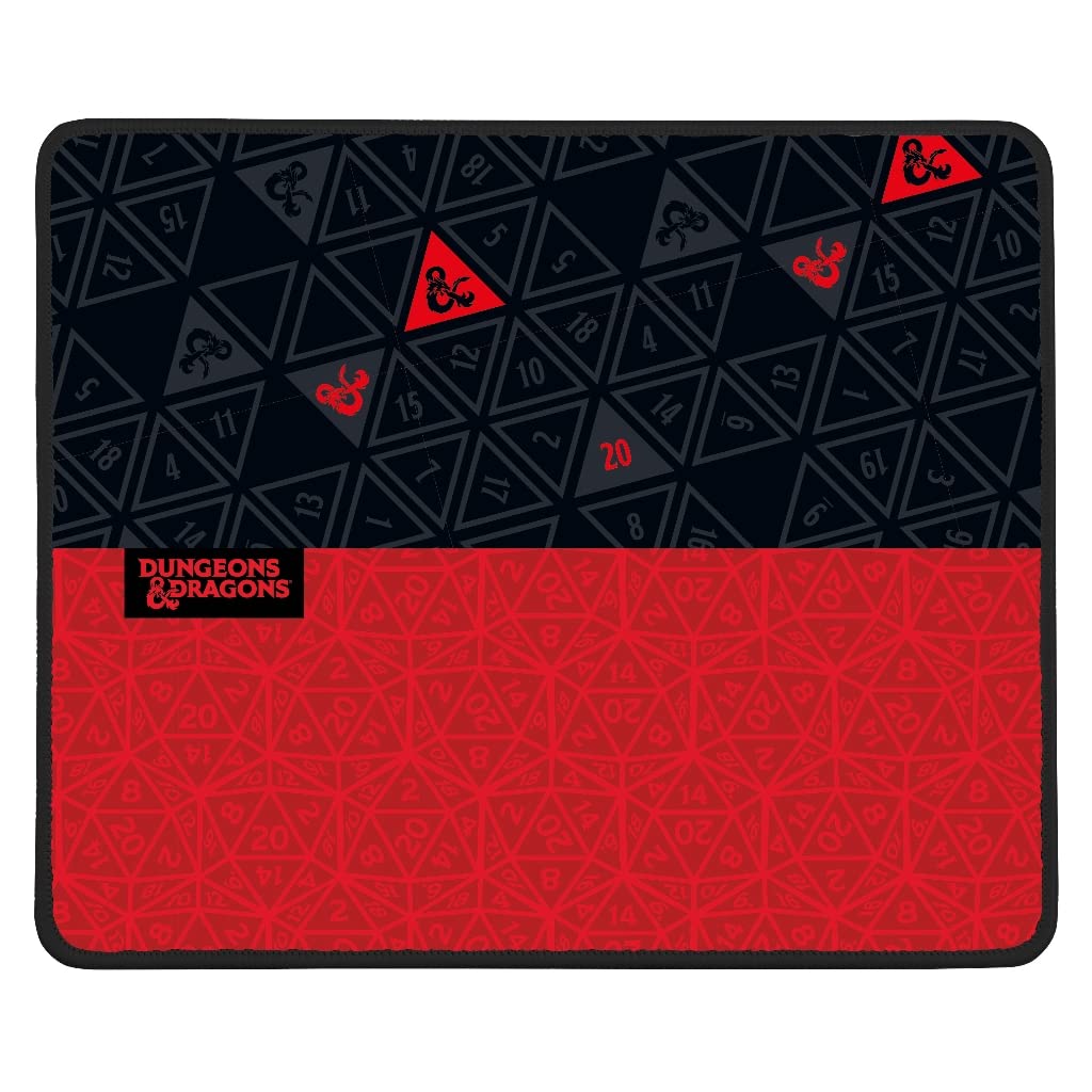 Konix Dungeons & Dragons Gaming - Mauspad 32 x 27 cm - rutschfeste Gummibasis