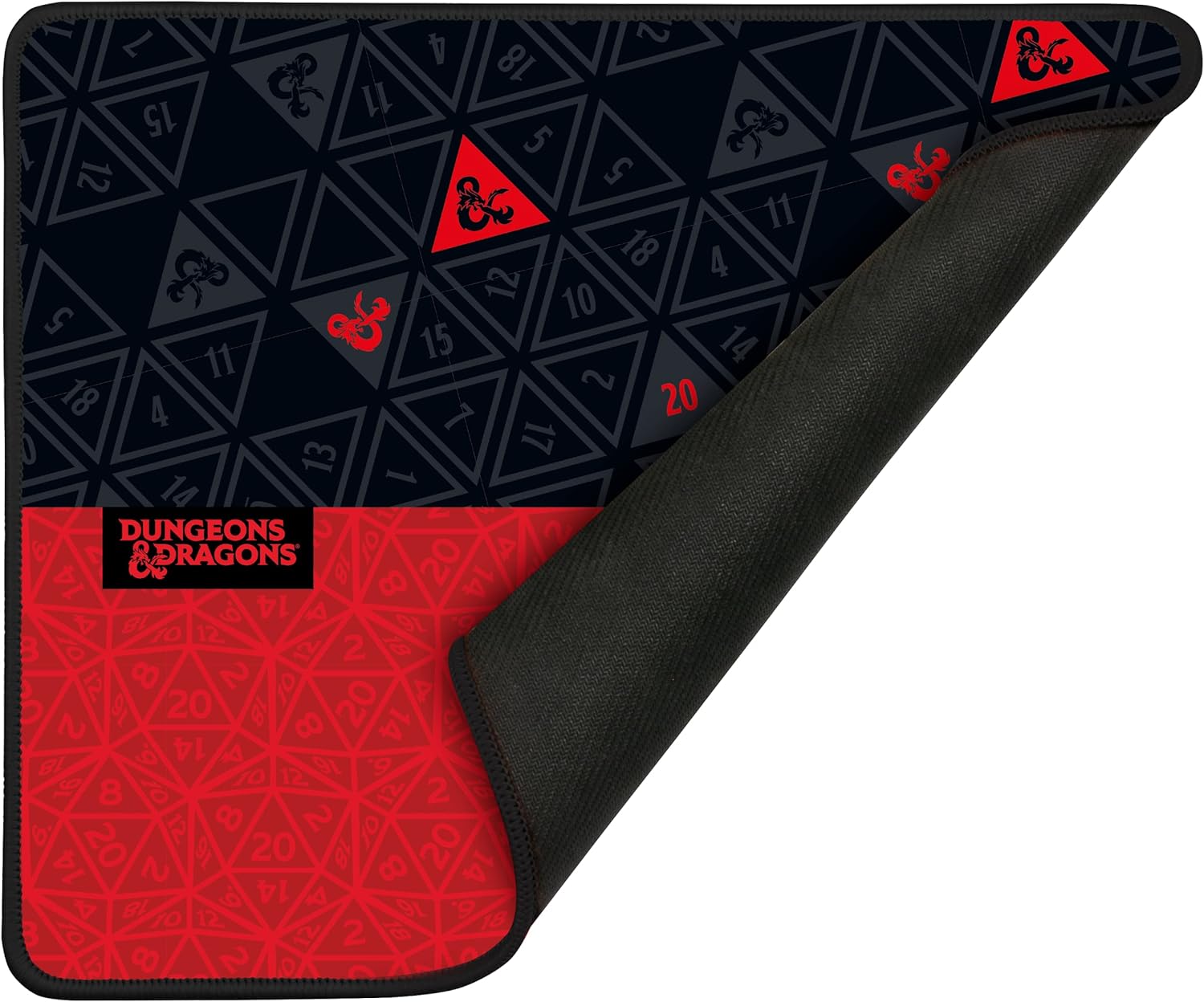 Konix Dungeons & Dragons Gaming - Mauspad 32 x 27 cm - rutschfeste Gummibasis