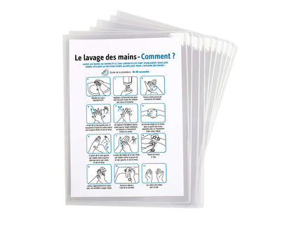 25 tarifold Sichthullen transparent genarbt