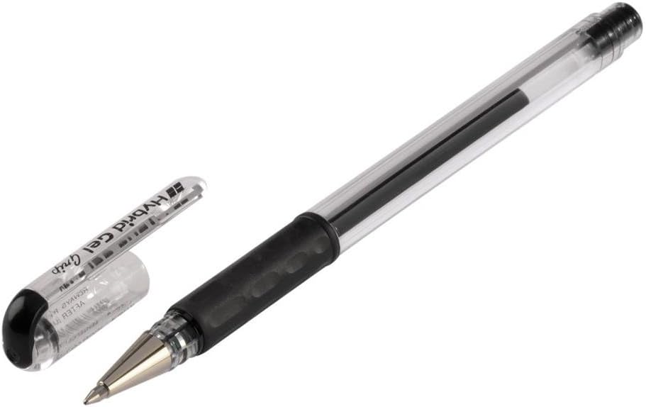Pentel K116A Hybrid Grip Gel Pen Black