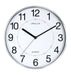 Unilux Aria 30.5cm Quartz System Wall Clock with Grey Metal Dual Display