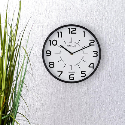 unilux Wanduhr Pop schwarz 30,0 cm Kunststoff