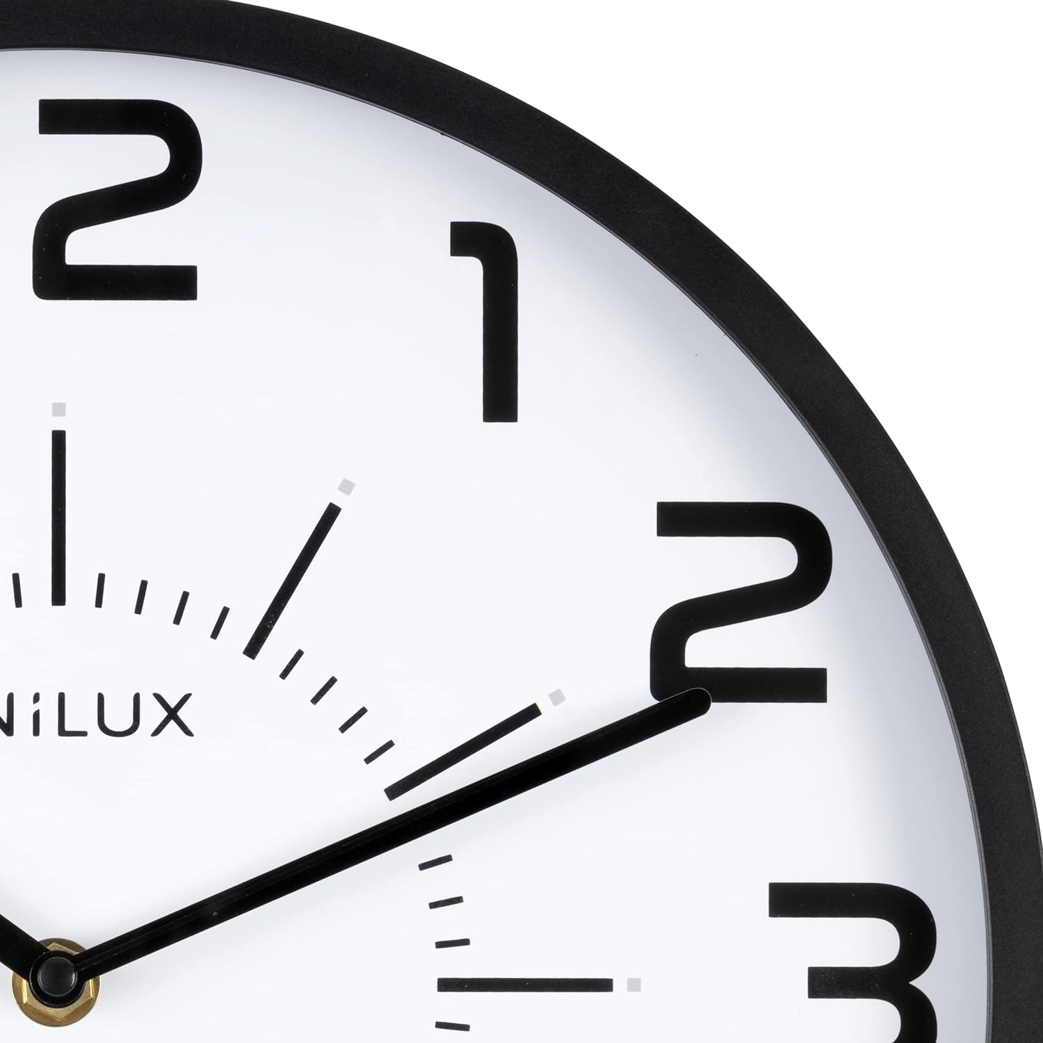 unilux Wanduhr Pop schwarz 30,0 cm Kunststoff