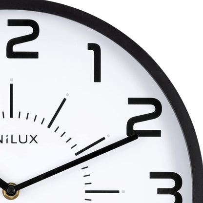 unilux Wanduhr Pop schwarz 30,0 cm Kunststoff