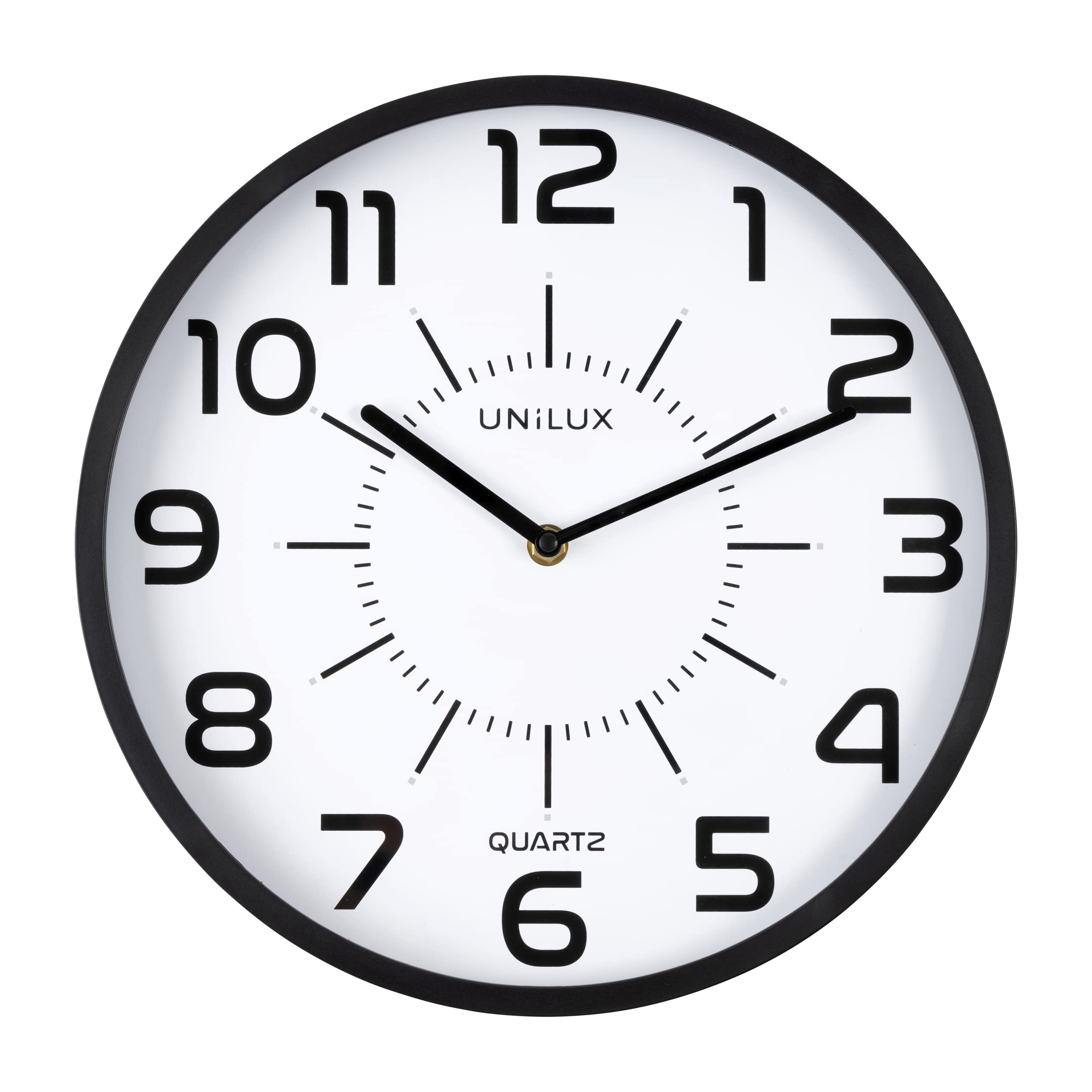 unilux Wanduhr Pop schwarz 30,0 cm Kunststoff