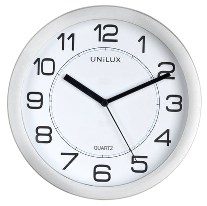 unilux Wanduhr Attraction grau 22,0 cm Kunststoff
