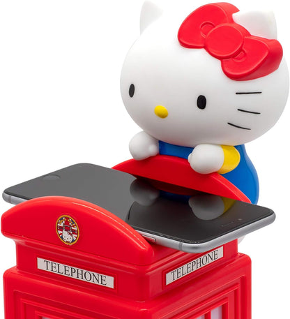 Teknofun- Hello Kitty London Cargador si Hilo para Smartphones, Color Rojo (811254