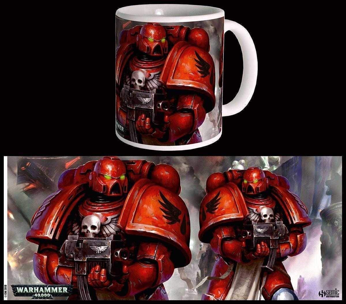 Semic Distribution 40000 Mug Blood Angels Space Marines-Warhammer 40K, WHK-M002, White