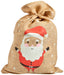 folia Nikolausbeutel mit Motiv Weihnachtsmann groB