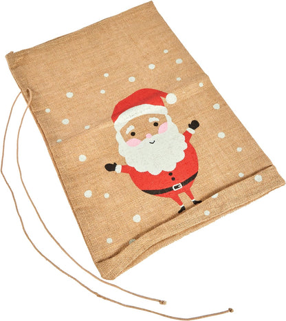 folia Nikolausbeutel mit Motiv Weihnachtsmann groB
