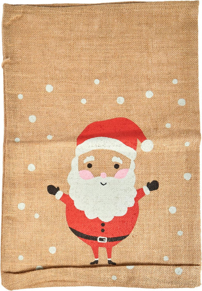 folia Nikolausbeutel mit Motiv Weihnachtsmann groB