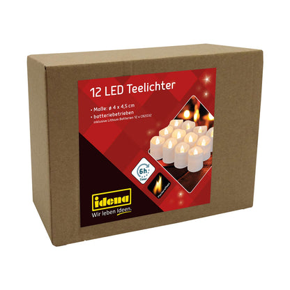 Idena LED-Teelichter weiB