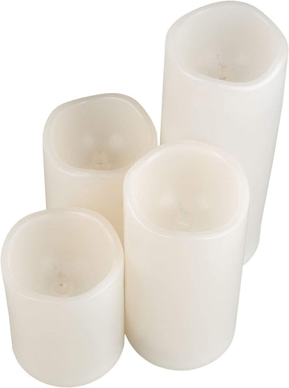 4 idena LED-Kerzen weiB