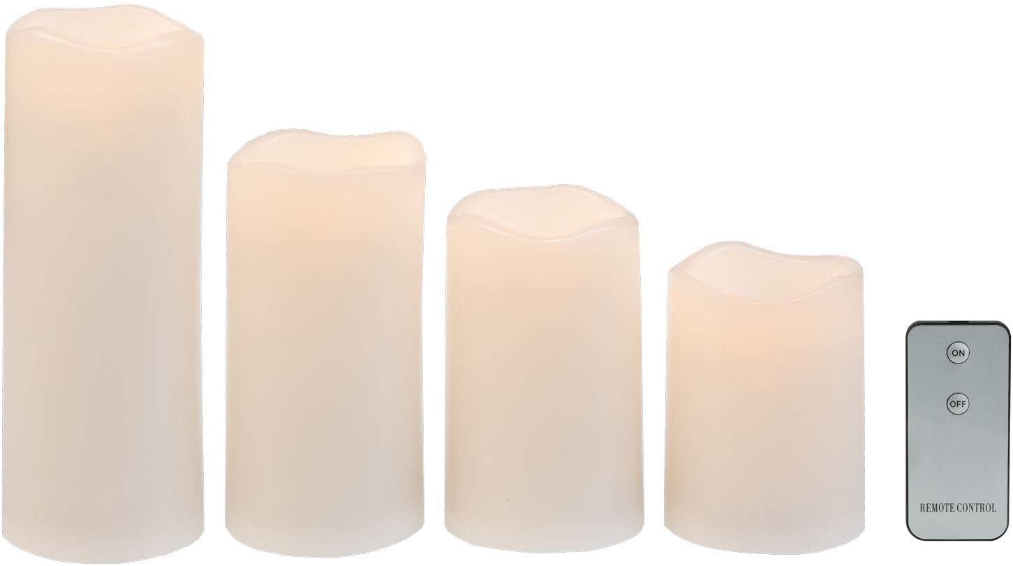 4 idena LED-Kerzen weiB