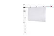Maul Wall Presenter, 2 Adjustable Swivel Arms 132 cm/Din A0, Including 6 Magnetic Clips, Aluminium, Black/Grey