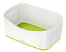 Leitz 52571054 MyBox Storage Tray, Waterproof, White/Green Retail Pack Green