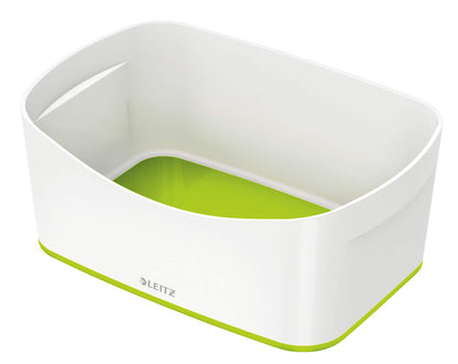 Leitz 52571054 MyBox Storage Tray, Waterproof, White/Green Retail Pack Green