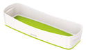 Leitz MyBox WOW Aufbewahrungsschale, Länglich, Weiß/Grün, Wasserabweisend, WOW, 52581054, Klein Aufbewahrungsschale Klein Grün