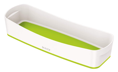 Leitz MyBox WOW Aufbewahrungsschale, Länglich, Weiß/Grün, Wasserabweisend, WOW, 52581054, Klein Aufbewahrungsschale Klein Grün