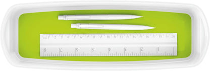 Leitz MyBox WOW Aufbewahrungsschale, Länglich, Weiß/Grün, Wasserabweisend, WOW, 52581054, Klein Aufbewahrungsschale Klein Grün