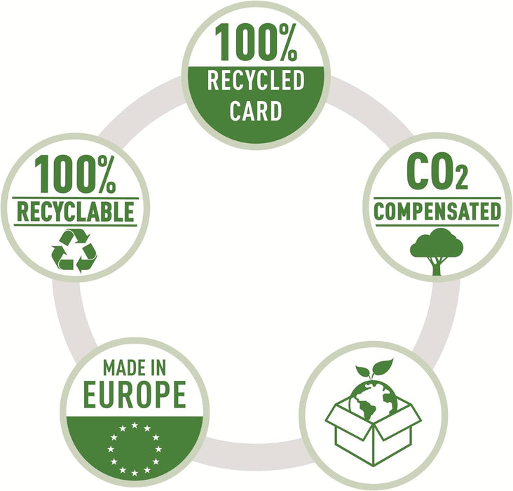 Leitz 180° Lever Arch File, A4, 80mm spine width, 100% Recyclable, Eco Friendly, Premium Quality, Recycle Range, 10180095, Black