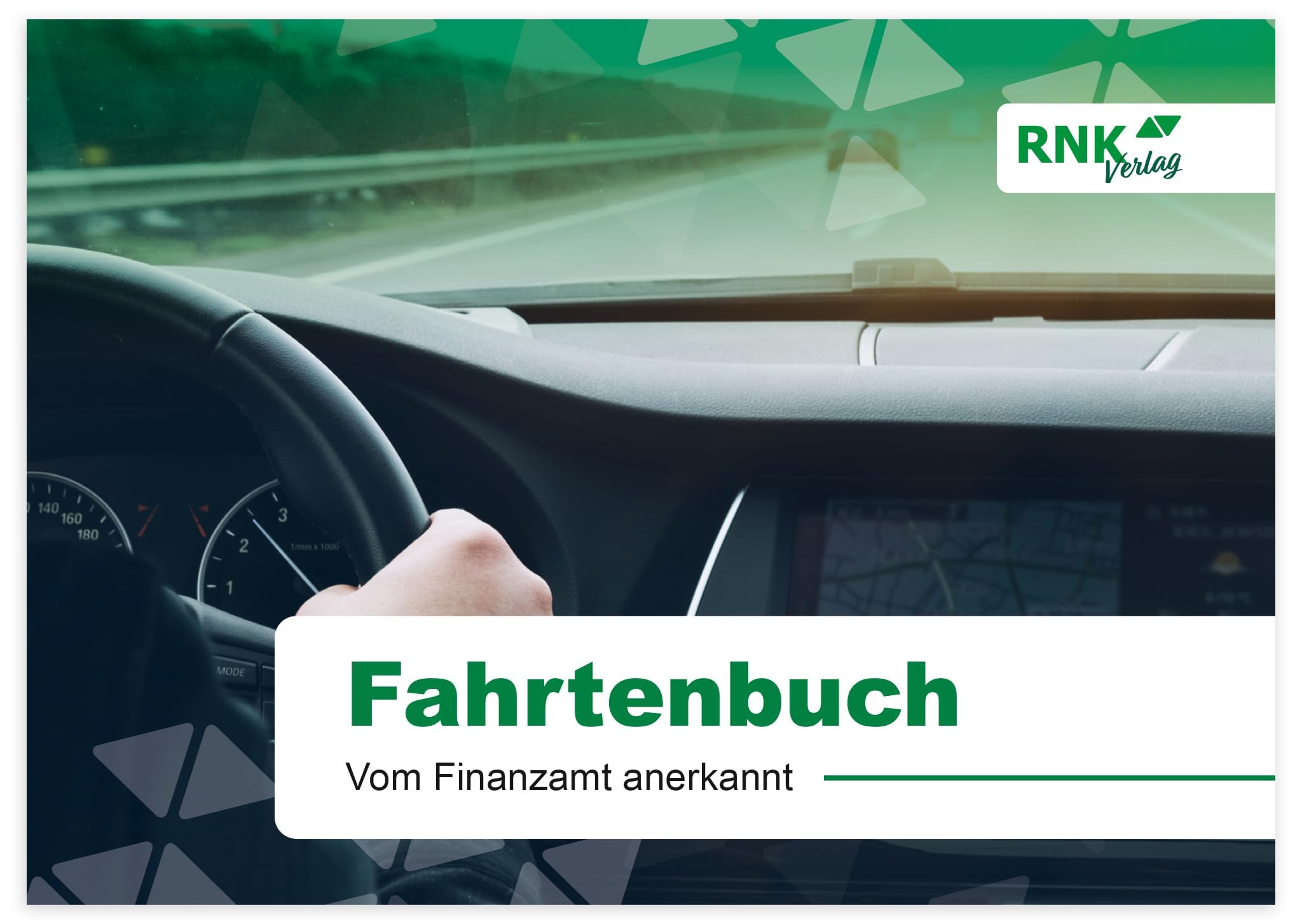 RNKVERLAG 3119 - Fahrtenbuch PKW in DIN A6 mit Tipps und Hinweisen, für Hybrid- und Elektrofahrzeuge geeignet, vom Finanzamt anerkannt, 1 Stück