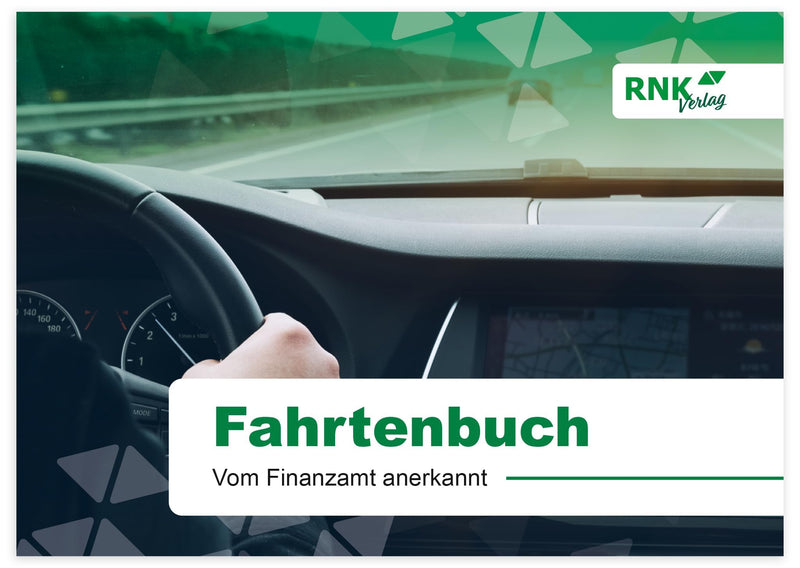 RNKVERLAG 3119 - Fahrtenbuch PKW in DIN A6 mit Tipps und Hinweisen, für Hybrid- und Elektrofahrzeuge geeignet, vom Finanzamt anerkannt, 1 Stück