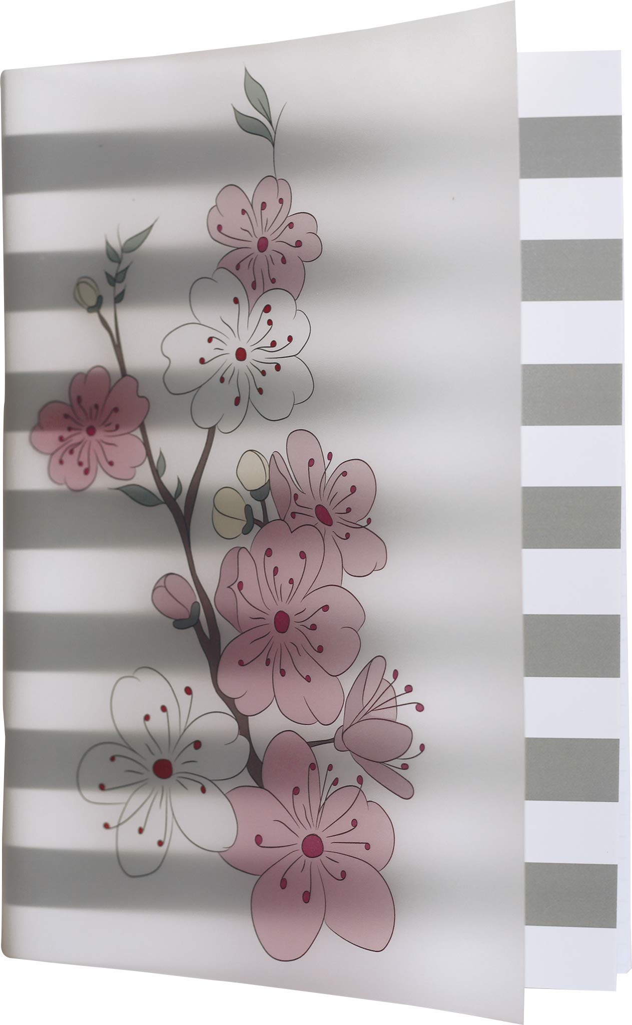 RNK 46763 Notebook "Cherry Blossom", Squared, DIN A5, with PP Plastic Cover, 100 Sheets, 60 g/m², Pack of 1 Modern