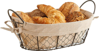 Zeller "Countrystyle Bread Basket, Brown/Beige
