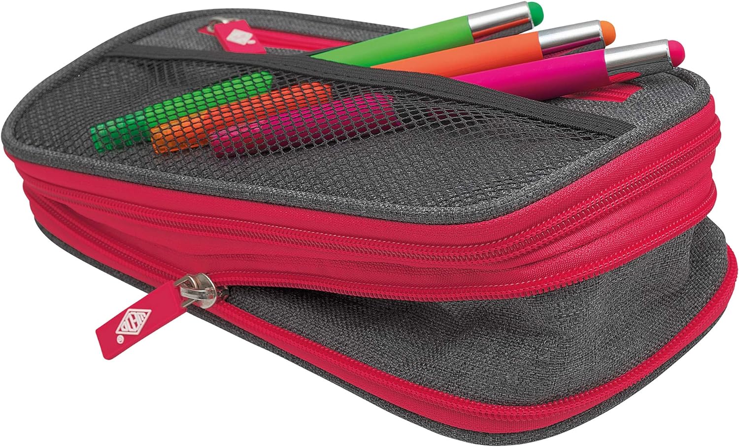 WEDO Neon Stretch 24244066 Pencil Case grey/pink