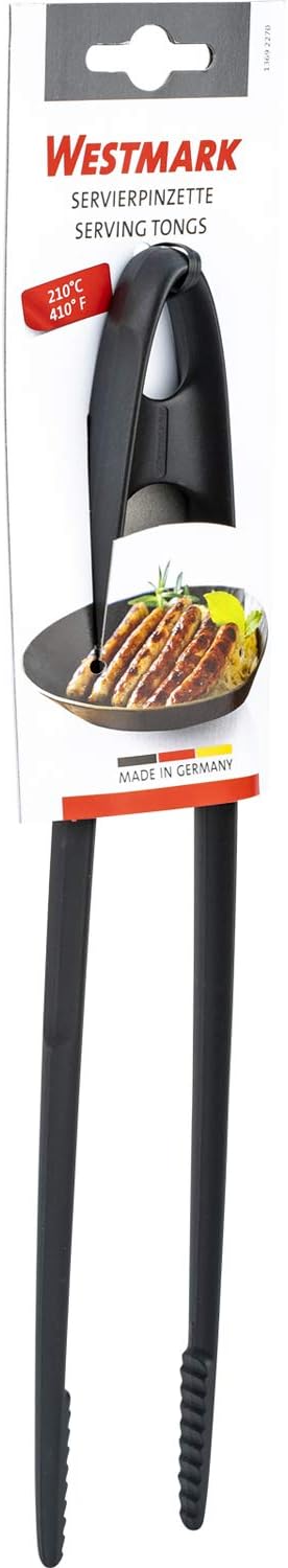 Westmark Frying and Serving Pincers, Grill Tongs, Plastic, Length: 29 cm, Black, 13692270