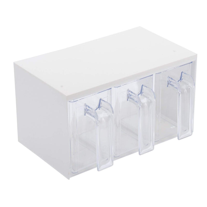 Westmark Dispenser Unit, With Three Scoops, Volume: 1 L Each, Plastic, Roma, Transparent/White, 73052260 3 Pours 25.5 x 17.8 x 14.4 cm