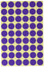 AVERY Zweckform 3115 Self-Adhesive Coding Dots, Purple (Diameter 12 mm, 270 Glue Dots on 5 Sheets; Round Stickers for Calendars, Planners and Crafts) Matte Paper Purple Single