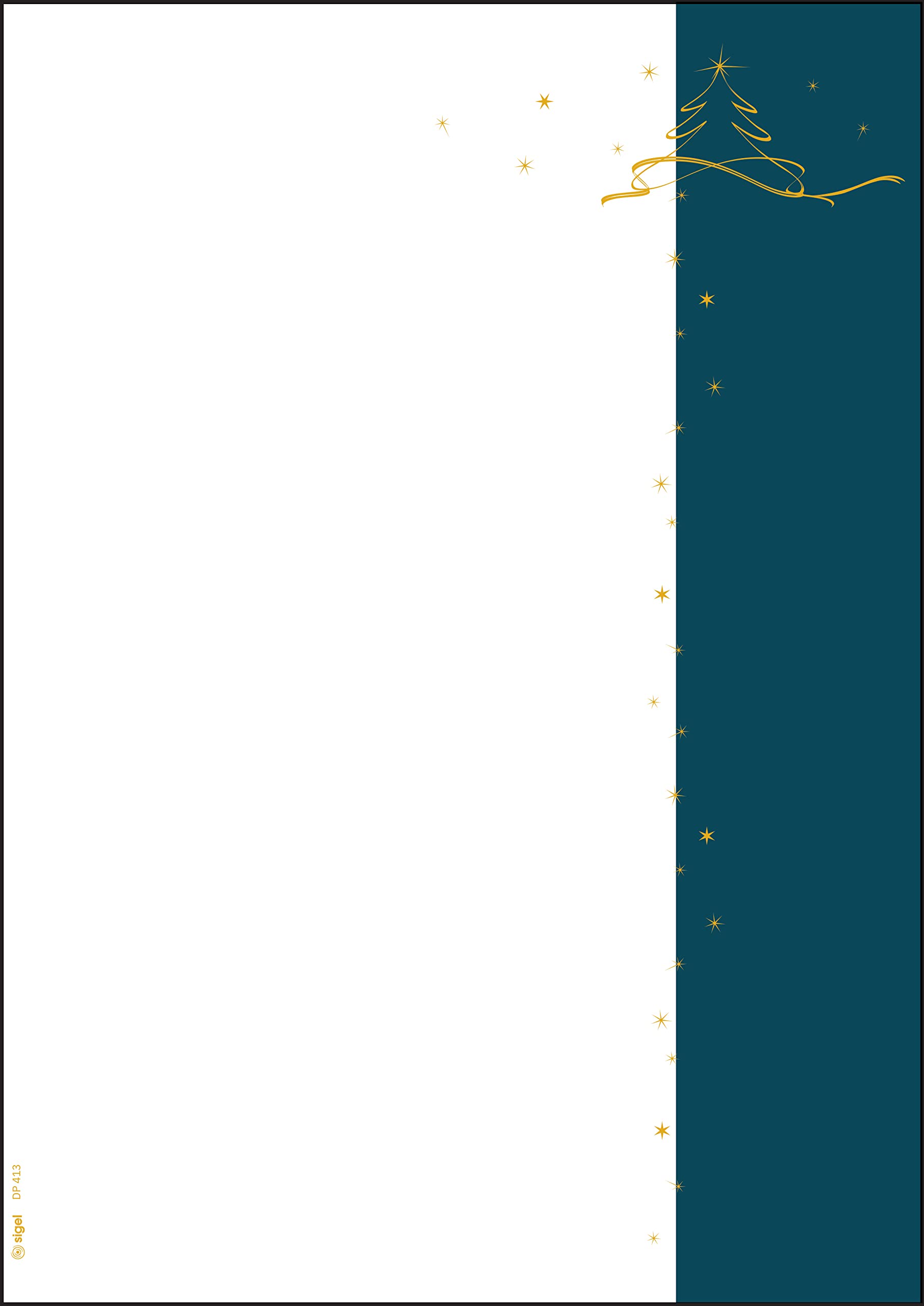 SIGEL DP413 Christmas writing paper "Christmas tree", 90 gsm, A4, 100 sheets