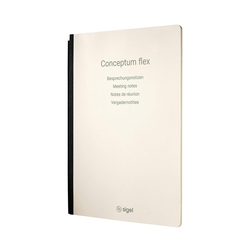 SIGEL CF222 Heft Besprechungsnotizen, DIN A4 - für Business Notiersystem Conceptum flex, aus nachhaltigem Papier DIN A4 Heft Besprechungsnotizen
