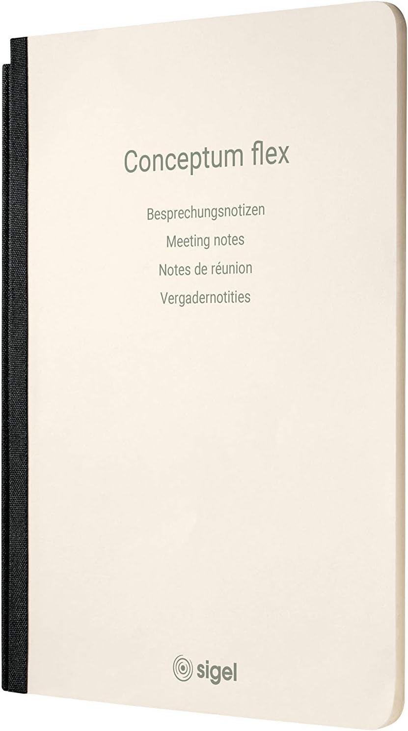 SIGEL CF111 Business Organiser, ca. A5, Kunstleder, schwarz - Conceptum flex DIN A5 Organiser