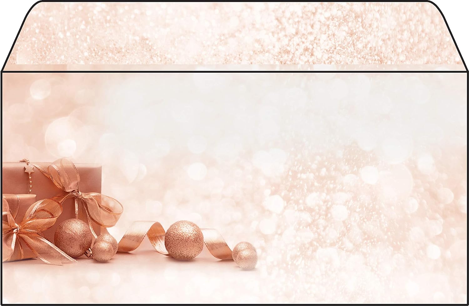 SIGEL DU231 Christmas envelopes "Golden Dream", DL, without window, 90 gsm, 50 Pieces Envelopes - 50 pieces Golden Dream - beige