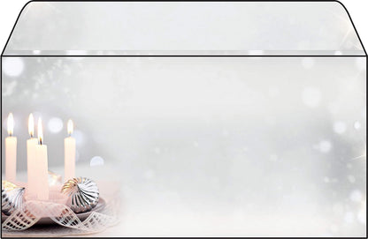 SIGEL DU178 Christmas envelopes "Christmas Silence", DL, without window, 90 gsm, 50 Pieces Envelopes - 50 pieces Christmas Silence - gray