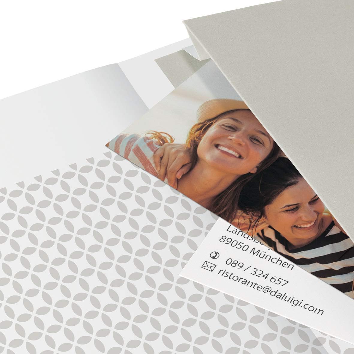 SIGEL JN209 Notizbuch Tagebuch Jolie, ca. A5, liniert, Hardcover, Gummiband, Stifteschlaufe, Einstecktasche, Glacier Grey, vegan, aus nachhaltigem Papier grau