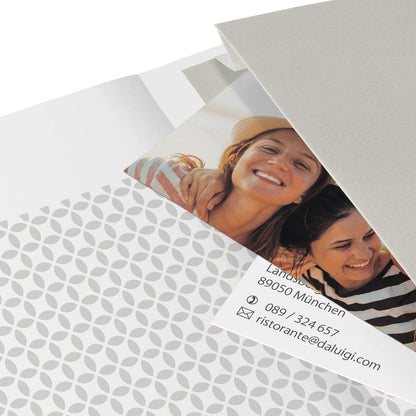 SIGEL JN209 Notizbuch Tagebuch Jolie, ca. A5, liniert, Hardcover, Gummiband, Stifteschlaufe, Einstecktasche, Glacier Grey, vegan, aus nachhaltigem Papier grau