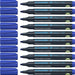 Schneider Maxx 130 Permanent-Marker mit Rundspitze (Strichstärke: 1-3 mm, nachfüllbar) 10er Packung